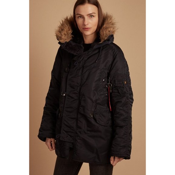 ALPHA INDUSTRIES INC. Navy Winter Jacket Size S - Picture 1 of 14